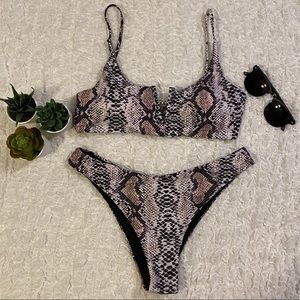 Snake Print Bikini